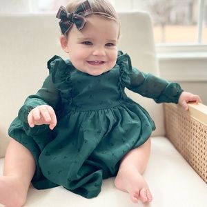 Baby girl holiday/winter dresses.